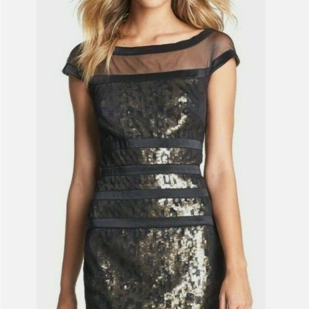 Elegant Black Sequin Dress